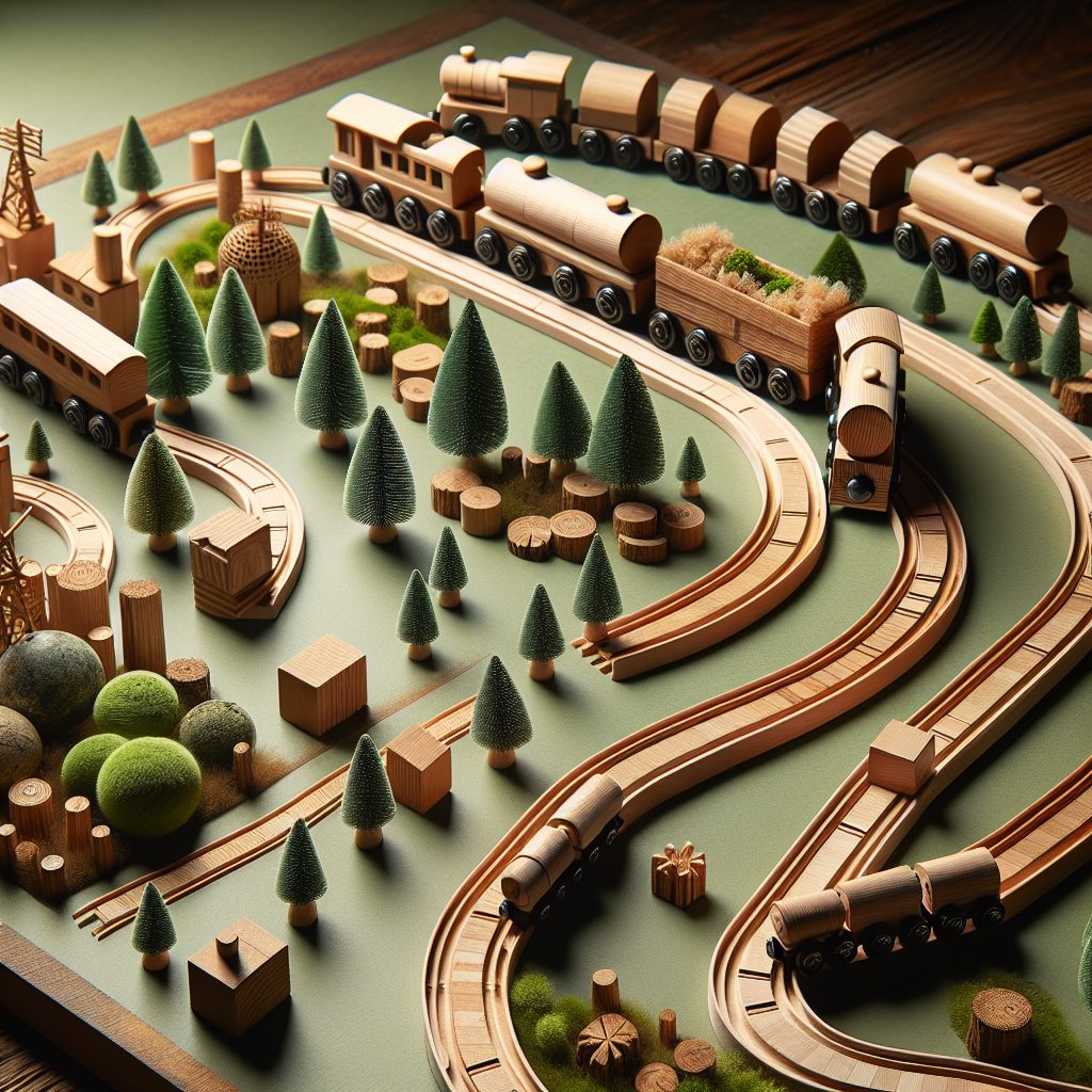 All Aboard for Eco-Friendly Wooden Train Sets! 