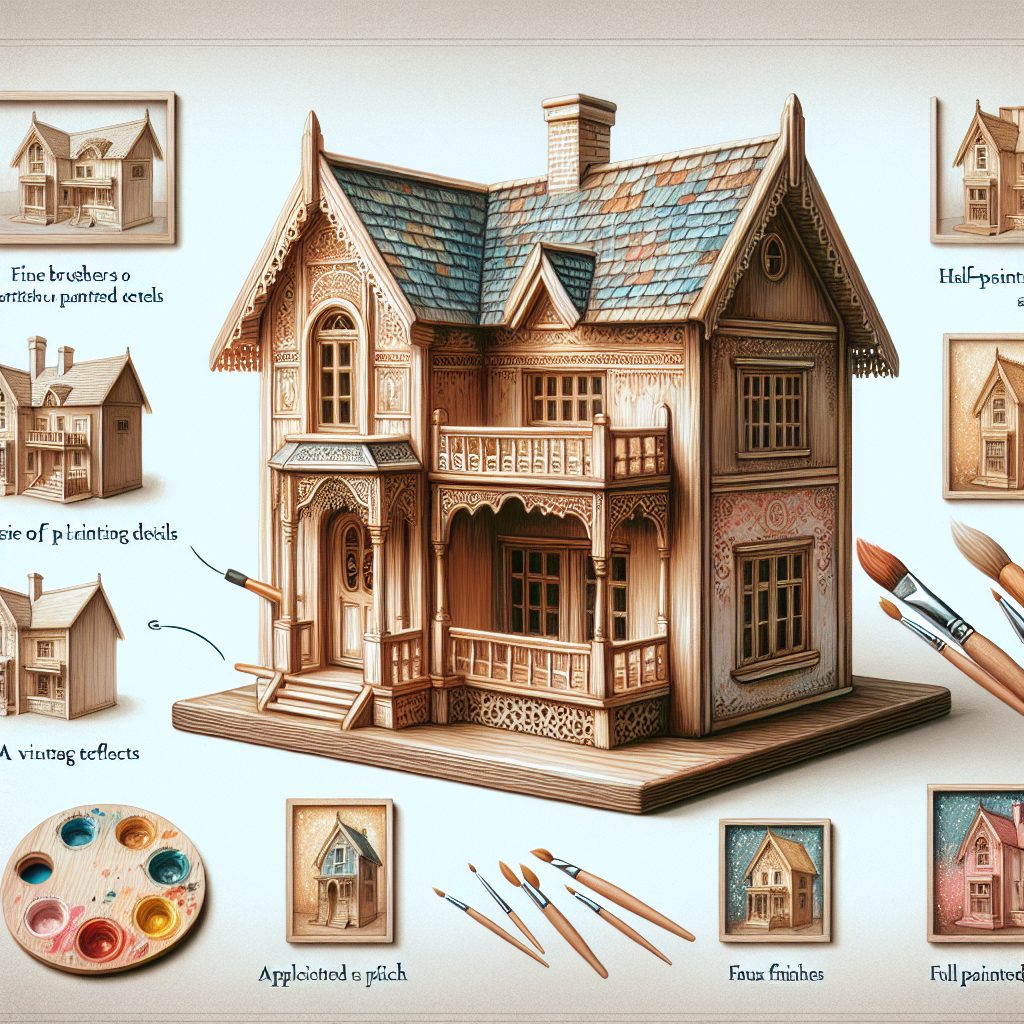 Artistic Painting Techniques for Wooden Dollhouses 