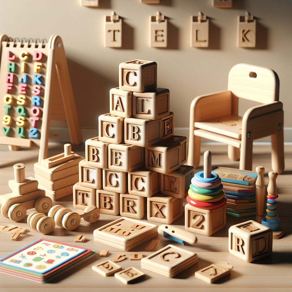 Boost Language Skills with Wooden Learning Toys 