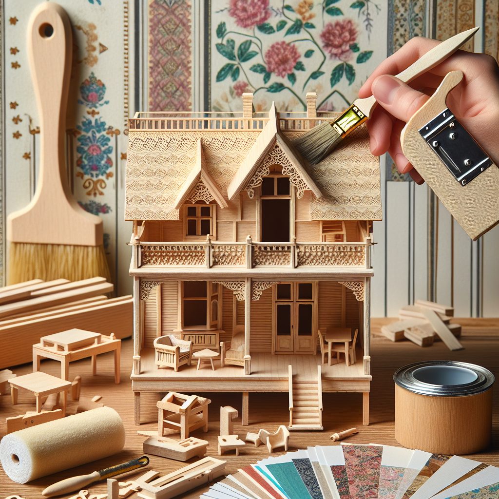 Building and Customizing Wooden Dollhouses for Kids 