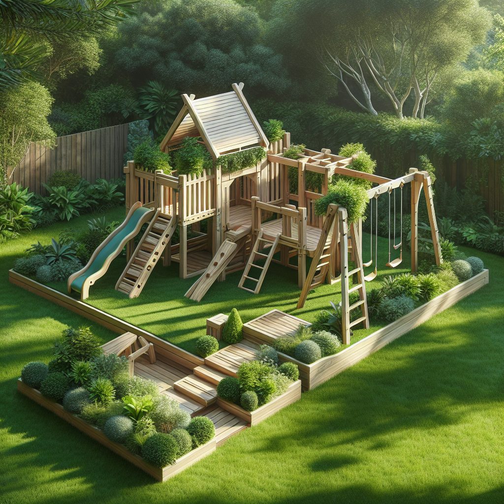 Compact Wooden Playsets for Small Spaces and Gardens 