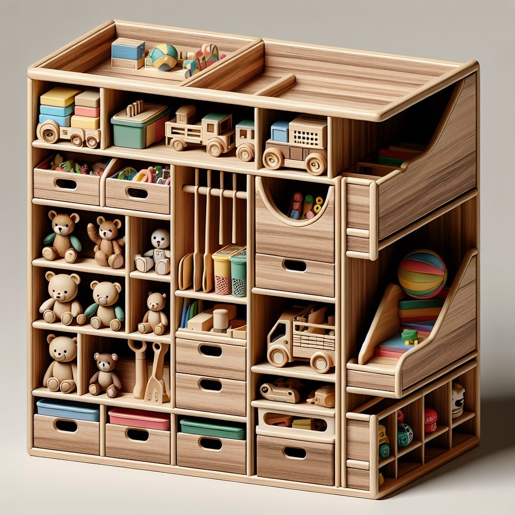 Compact Wooden Toy Storage for Efficient Organization 