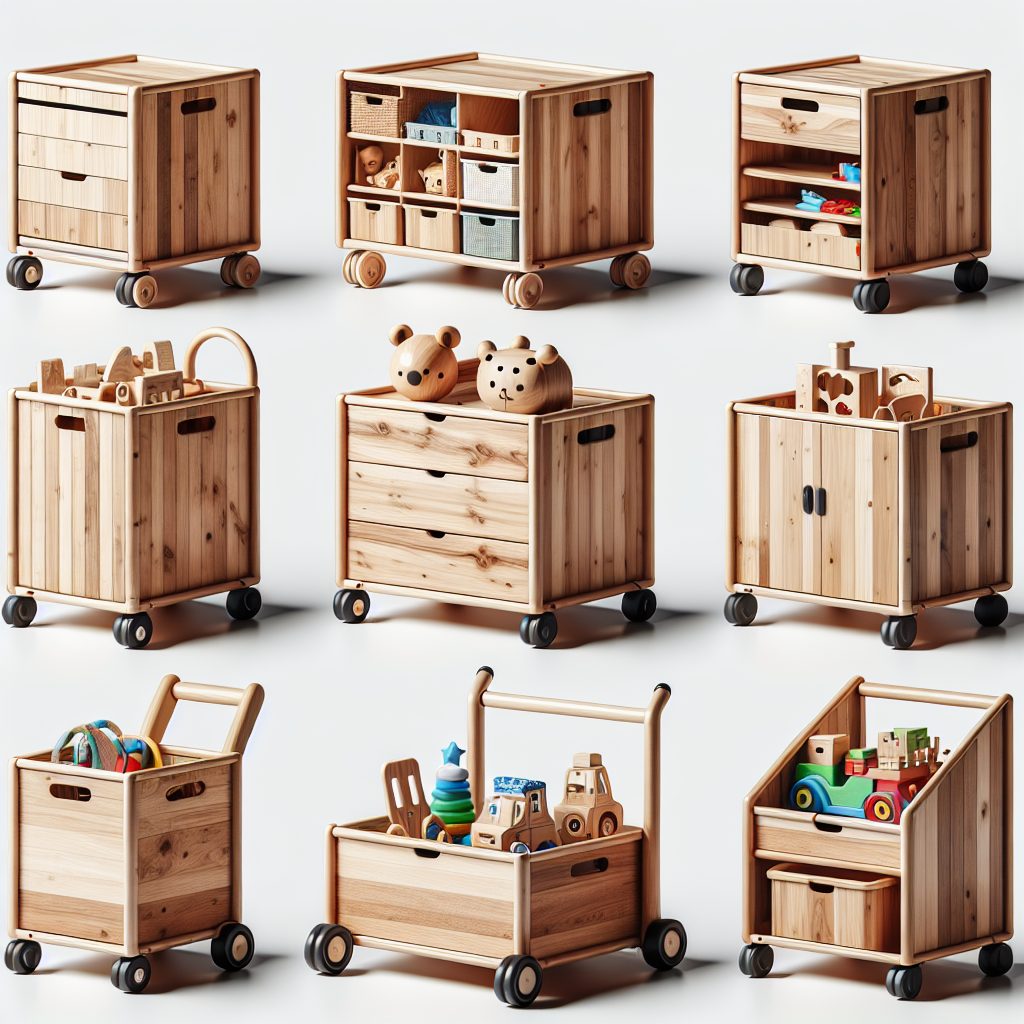Convenient Portable Wooden Toy Storage Options 