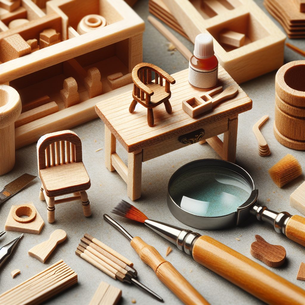 Crafting Miniature Wooden Furniture for Dollhouse Enthusiasts 