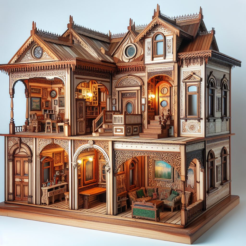 Creating Enchanting Upcycled Wooden Dollhouses 