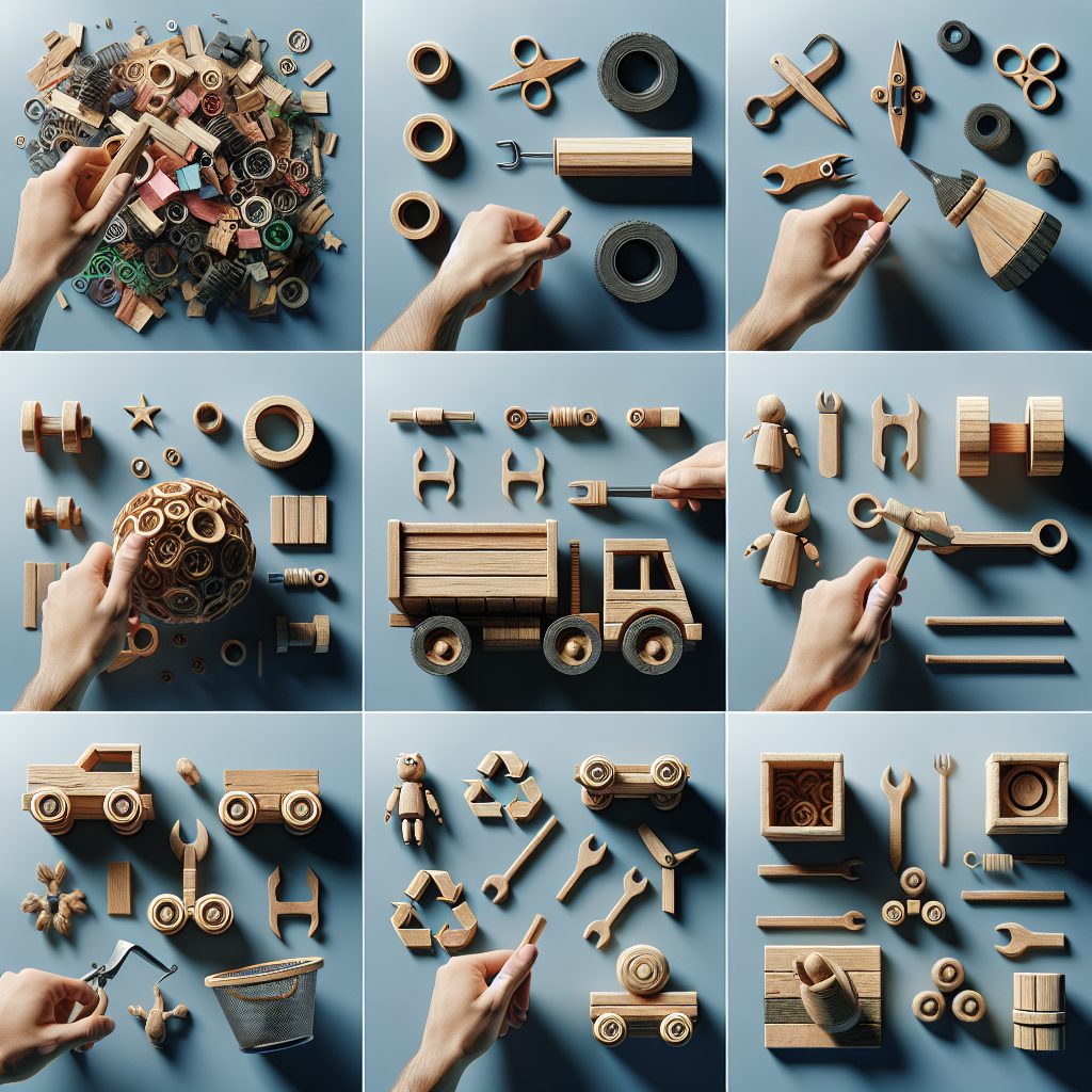 Creating Unique Upcycled Wooden Toys from Recycled Materials 