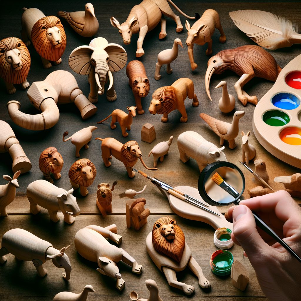 Creative Ideas for Painting Wooden Animal Figures 