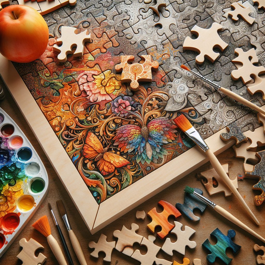 Creative Painting and Decorating Ideas for Wooden Puzzles 