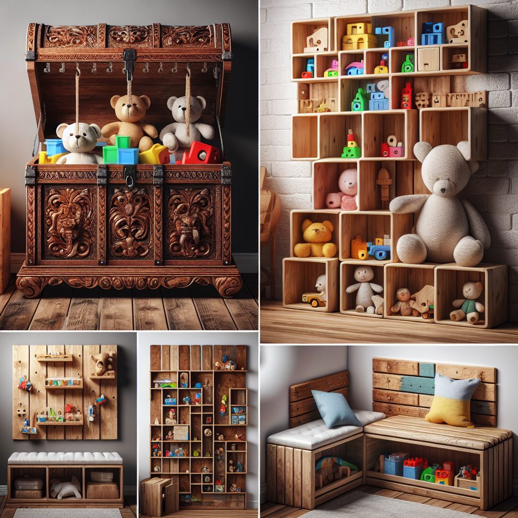 Creative Personalized Wooden Toy Storage Ideas 