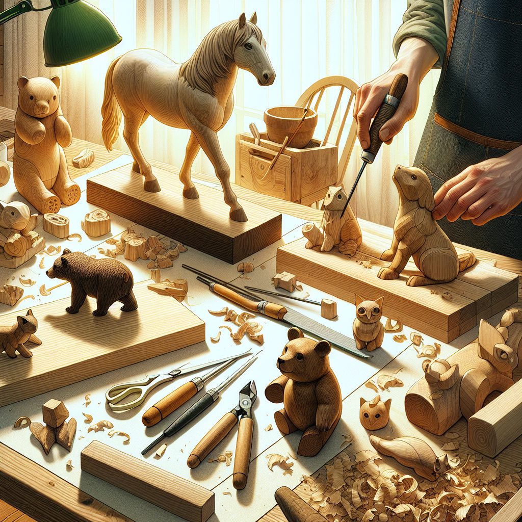 DIY Projects: Creating Wooden Animal Figures at Home 