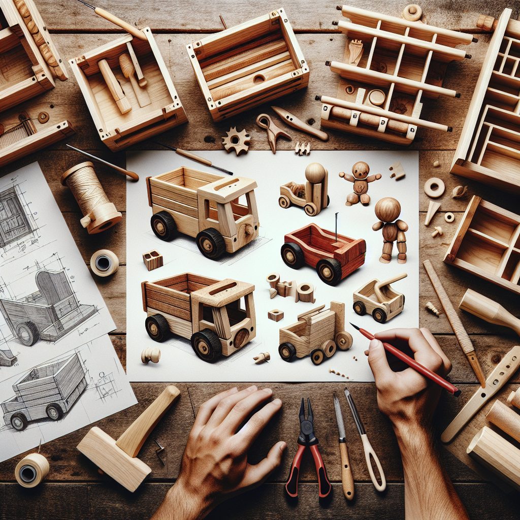 Designing Handcrafted Wooden Toy Organizers for Kids 