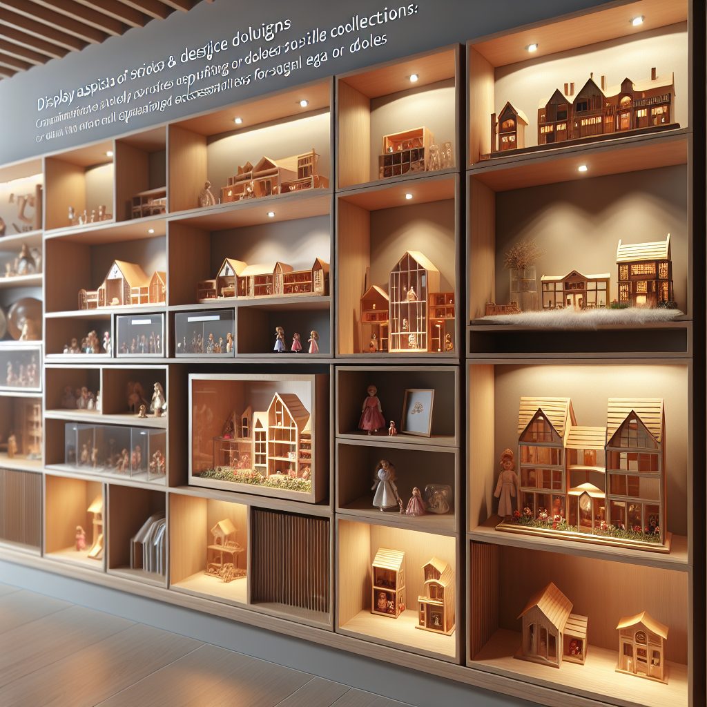Display and Storage Solutions for Wooden Dollhouse Collections 