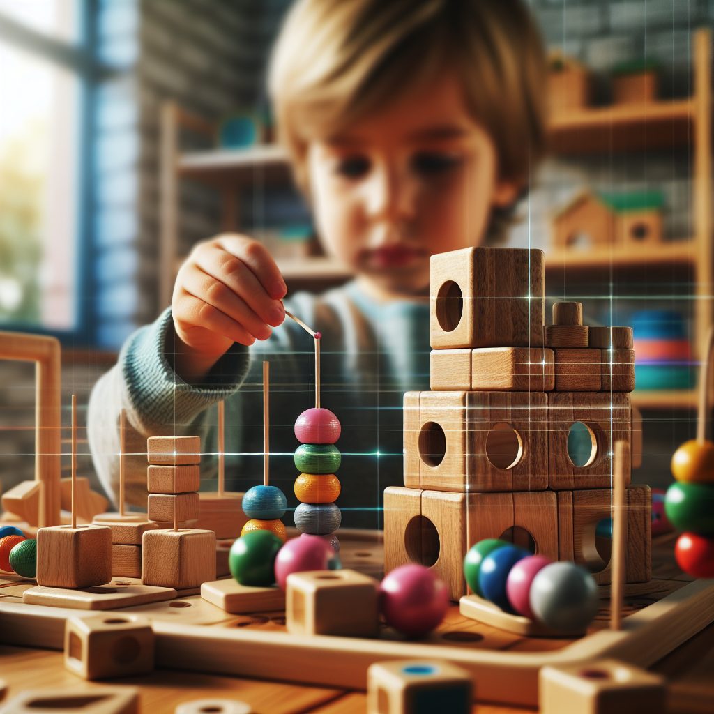 Early Childhood Learning with Wooden Educational Games 
