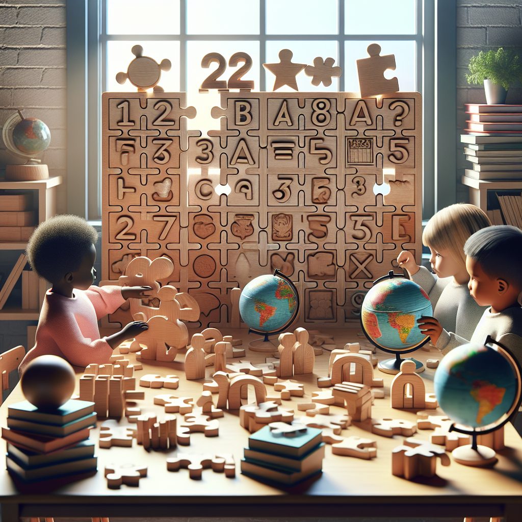 Educational Insights with Wooden Toy Puzzles 