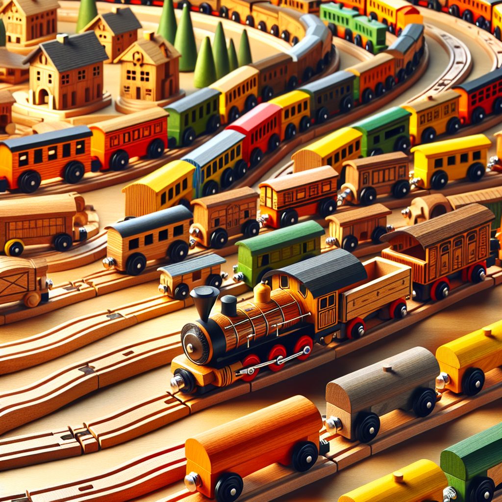 Enhancing Interactive Play with Wooden Train Sets 