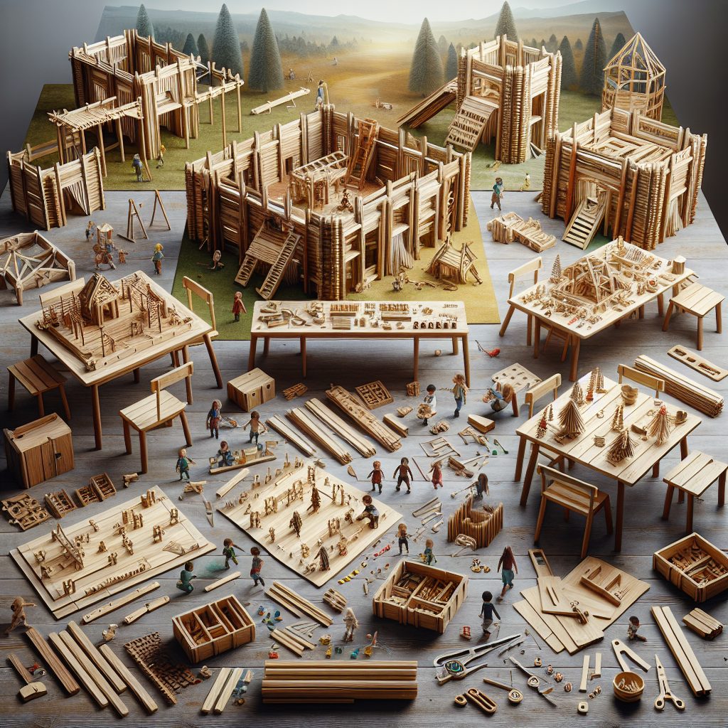 Exciting Wooden Fort Building Kits for Adventurous Play 