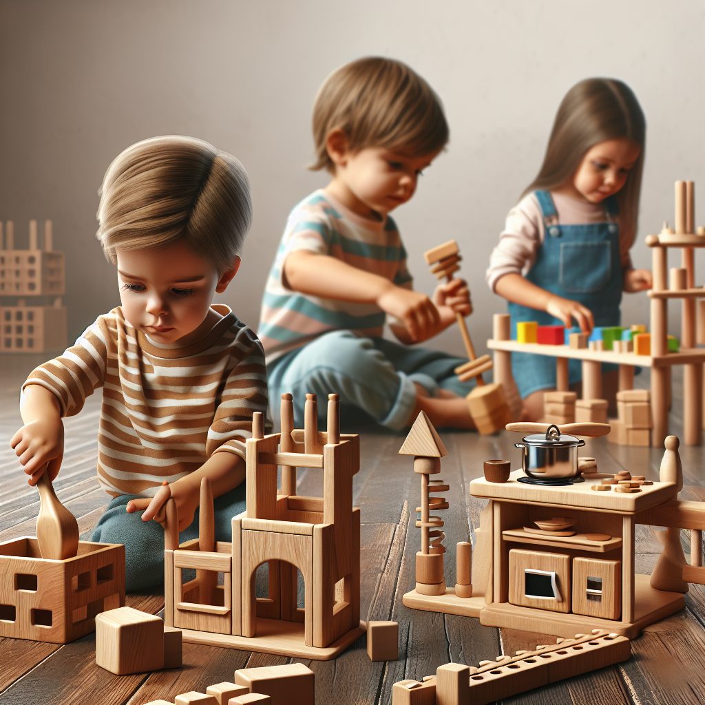 Fostering Imaginative Play with Age-Specific Wooden Toys 