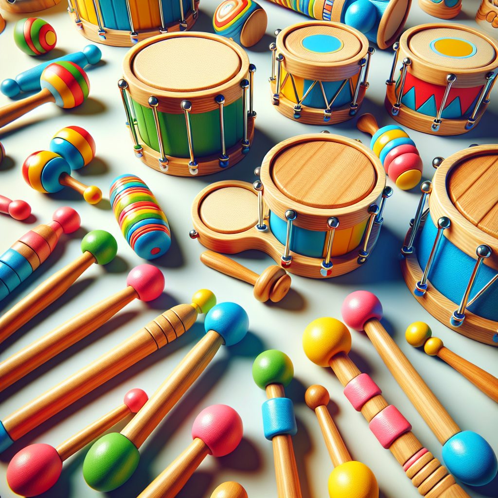 Fun with Rhythm: Wooden Drum Toys for Toddlers 