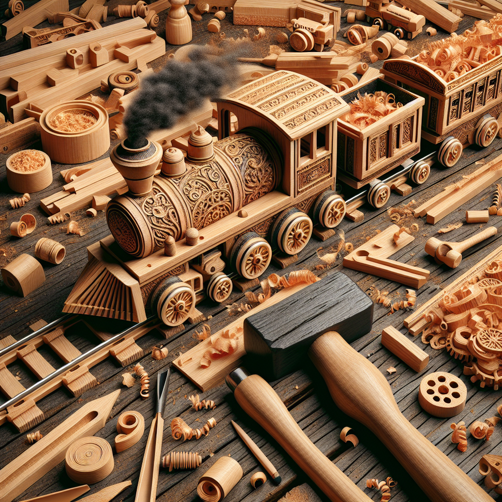 How To Make A Wooden Toy Train 