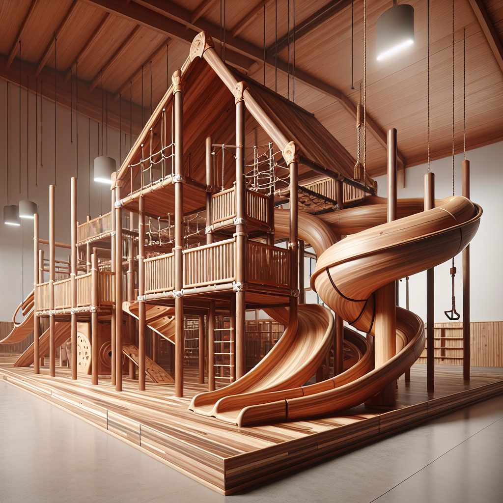 Indoor Wooden Play Structures for Year-Round Fun 