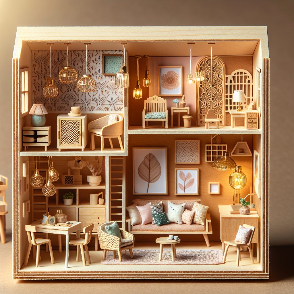 Innovative Decorating Ideas for Wooden Dollhouses 