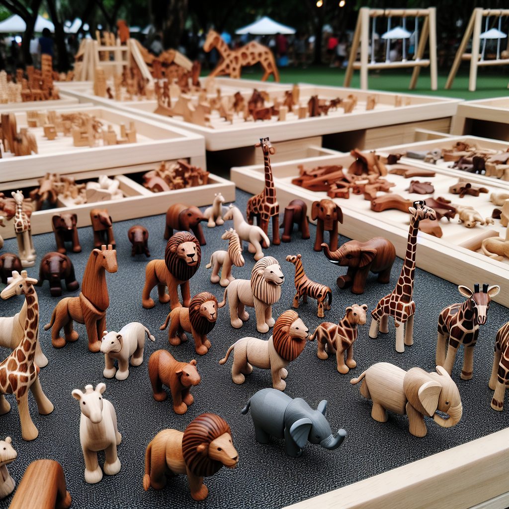 Interactive Wooden Animal Figure Sets for Engaging Education 