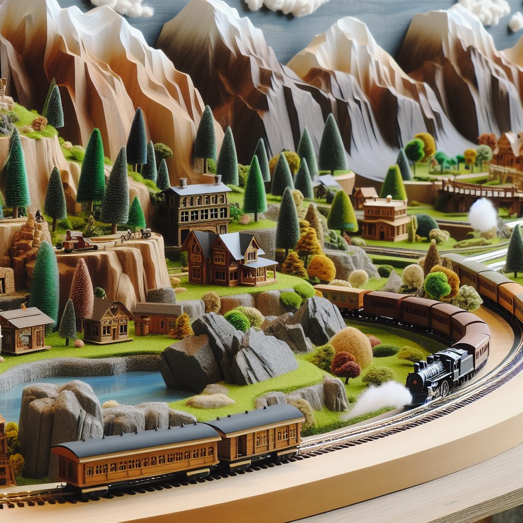 Landscaping Ideas for Enhancing Wooden Train Set Displays 