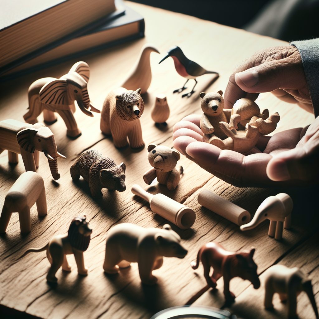 Learning About Nature with Wooden Animal Toys 