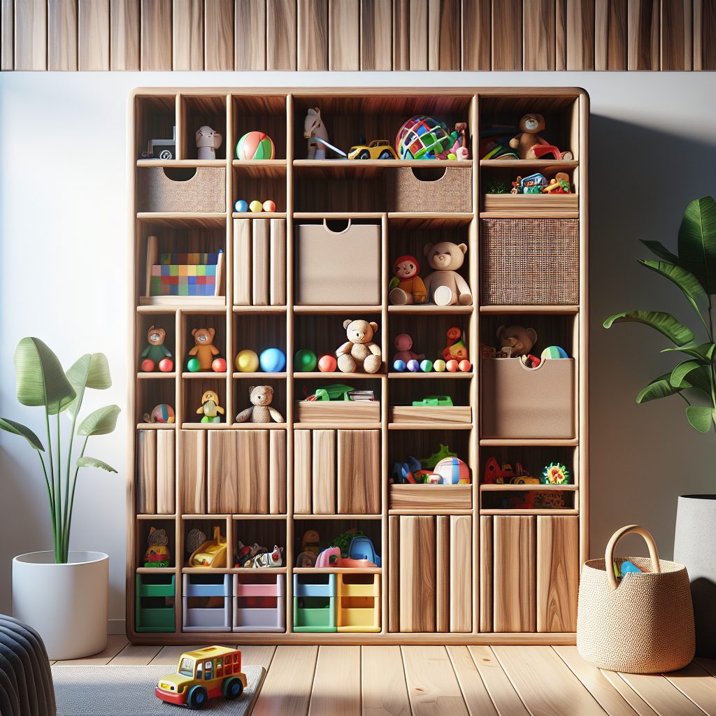 Modern Wooden Toy Storage for Contemporary Homes 