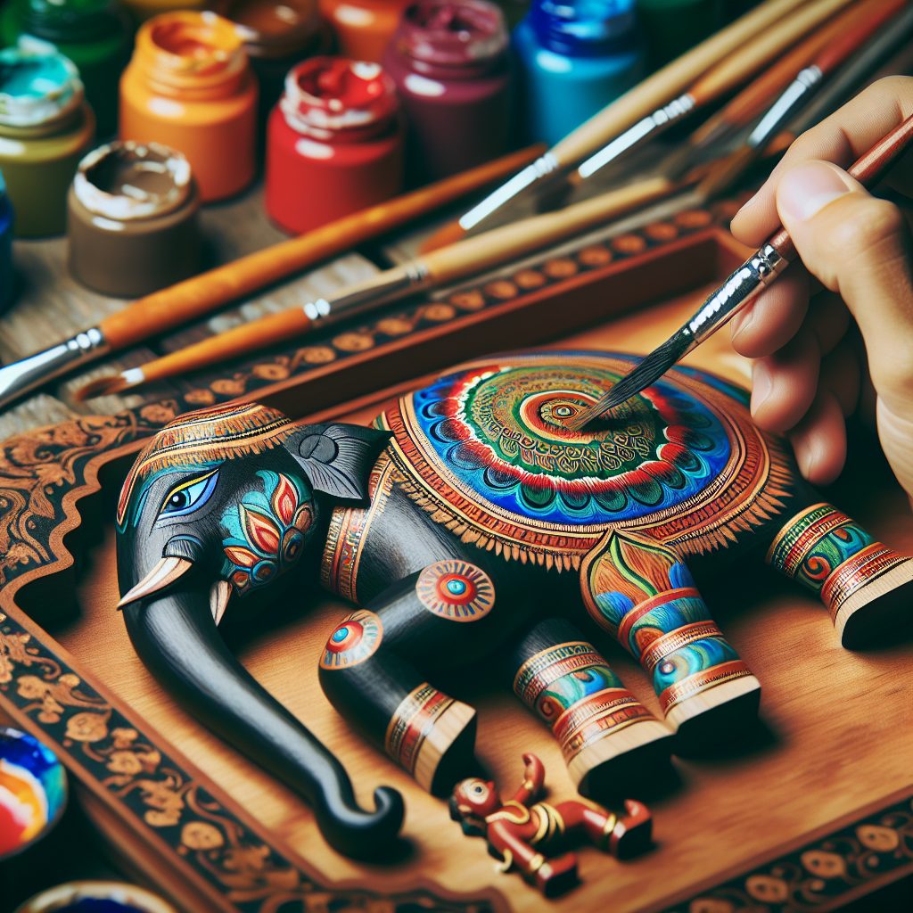 Painting Techniques for Cultural Wooden Toys 