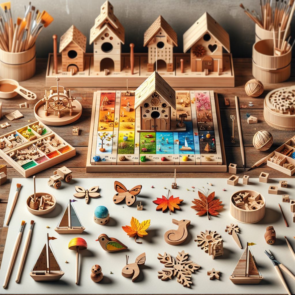Seasonal Crafting Fun with Wooden Toy Craft Kits 