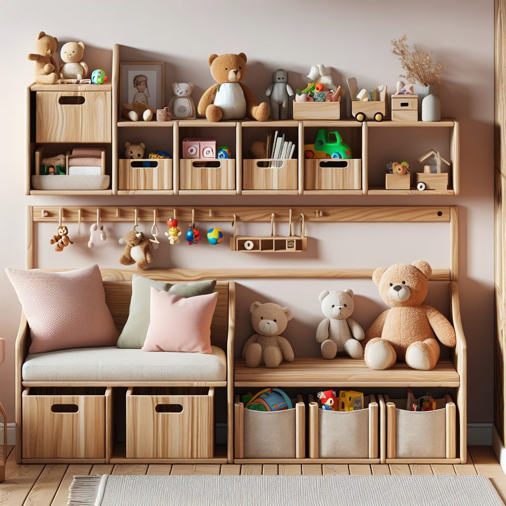 Space-Saving Wooden Toy Storage Solutions for Small Spaces 