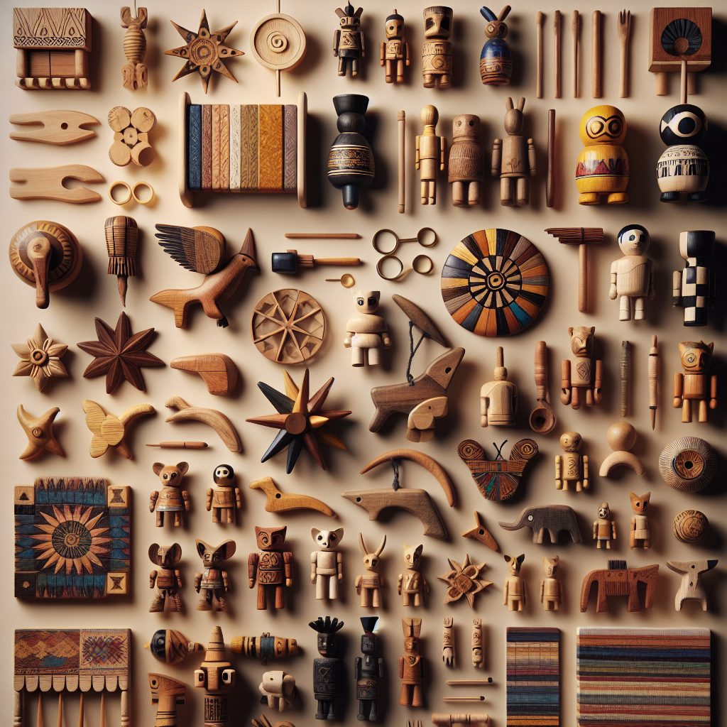 The Art of Handmade Cultural Wooden Toys in Various Societies 