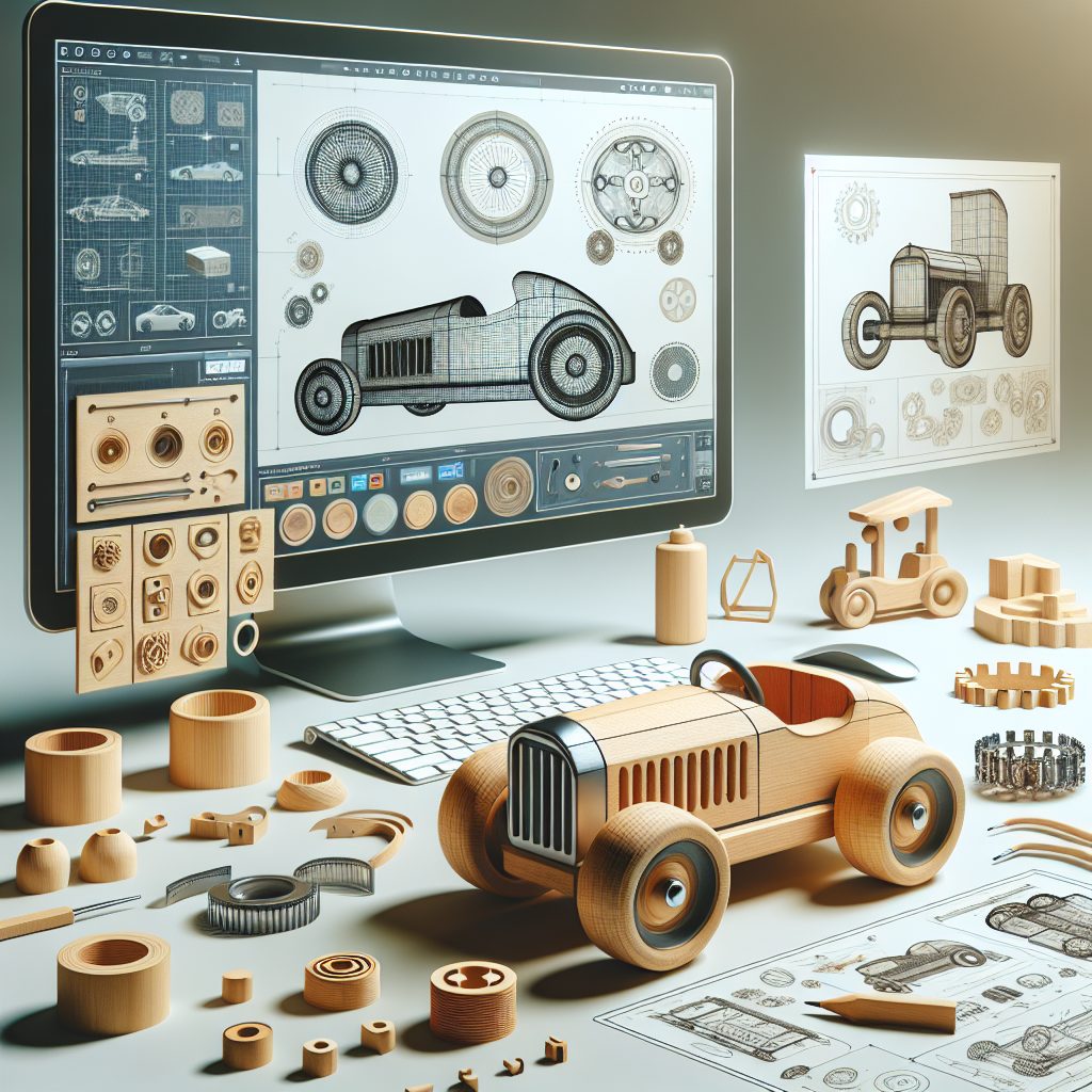 Using Design Software to Create Innovative Wooden Toy Cars 