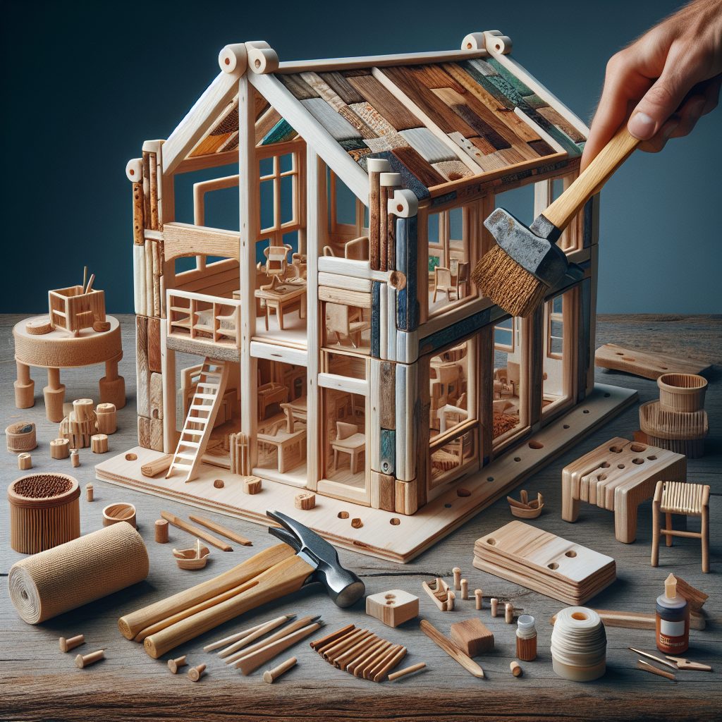 Using Sustainable Materials in Wooden Dollhouse Construction 