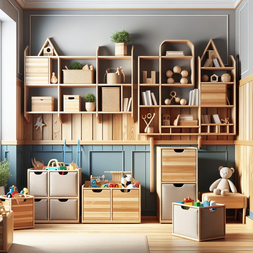 Wooden Toy Storage Solutions for Shared Family Spaces 